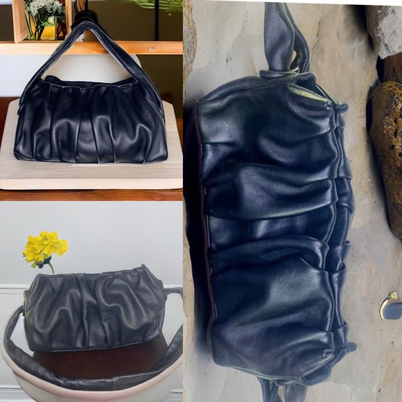 Elleme Paris "Vague" Black Designer Handbag - Picture 8 of 15